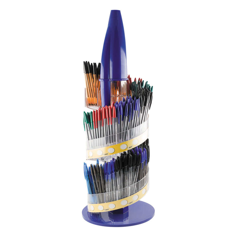 Дисплей настольный для размещения ручек BIC, 25х25х68 см, 32 отделения, без наполнения, 894219