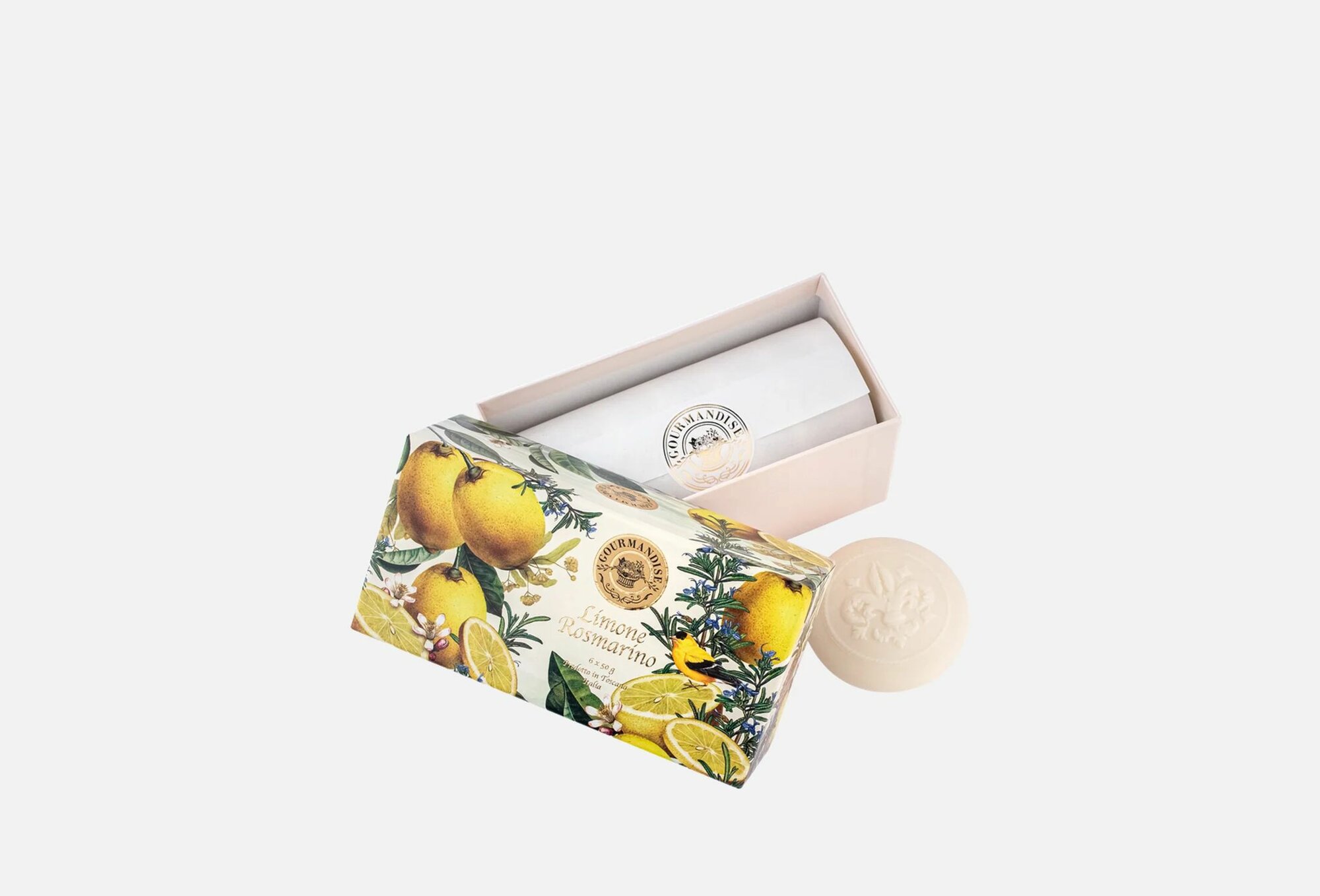 Набор натурального мыла GOURMANDISE Limone Rosmarino Set
