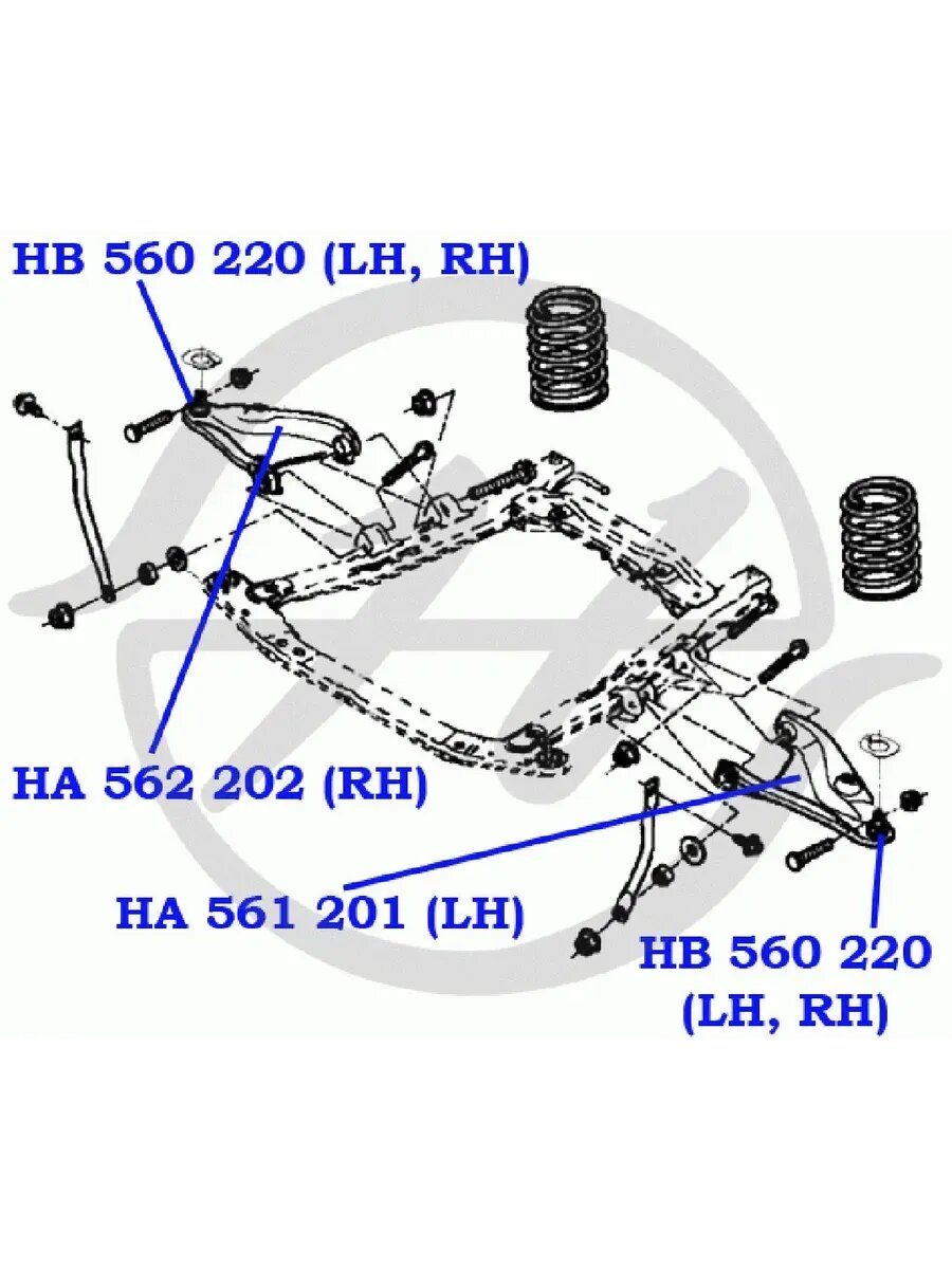 Опора шаровая нижняя Hanse для Kia Rio