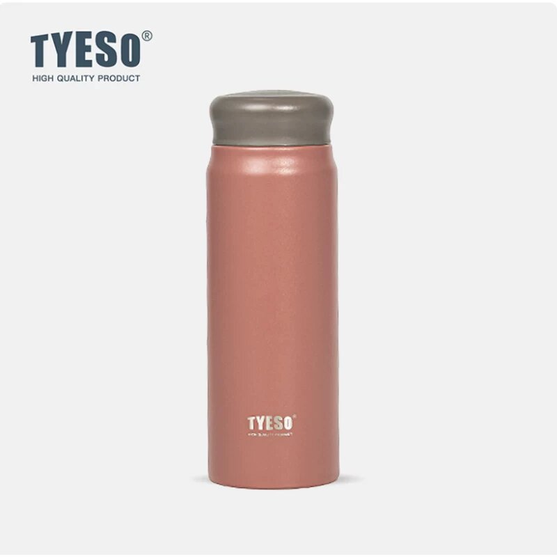 TYESO термосовая кружка из нержавеющей стали 304, японский стиль, коралловый, 500 мл, легкая, портативная для женщин