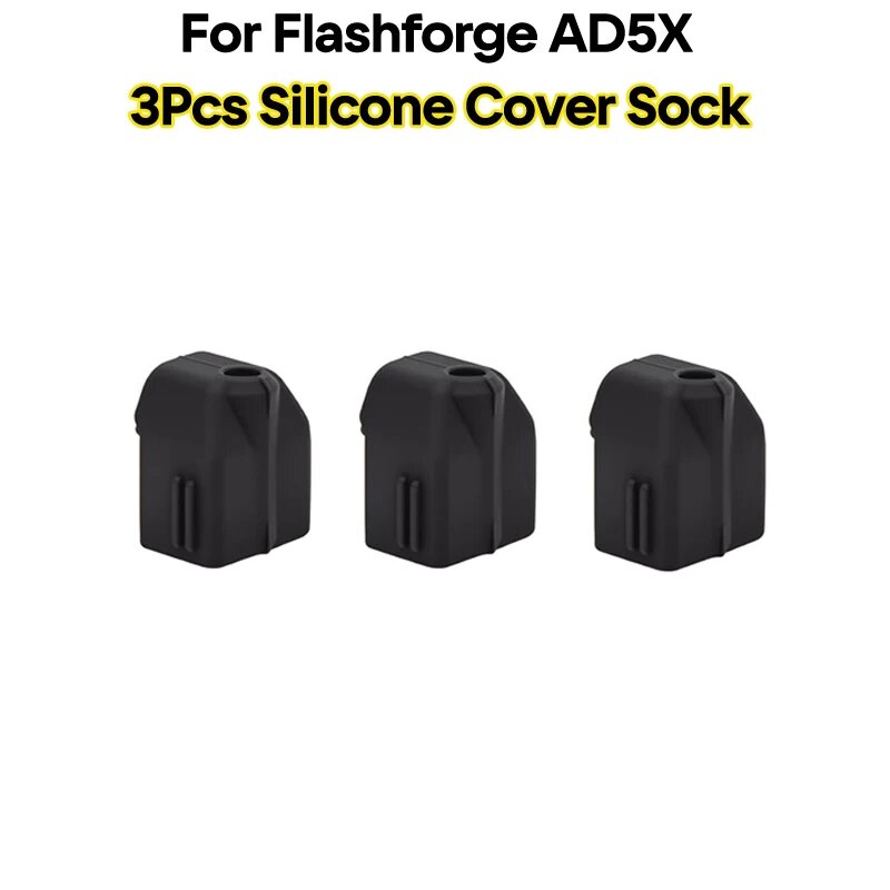 Комплект сопел LIMITS для Flashforge AD5X 0.25/0.4/0.6/0.8 мм Черный, 3Pcs Socks