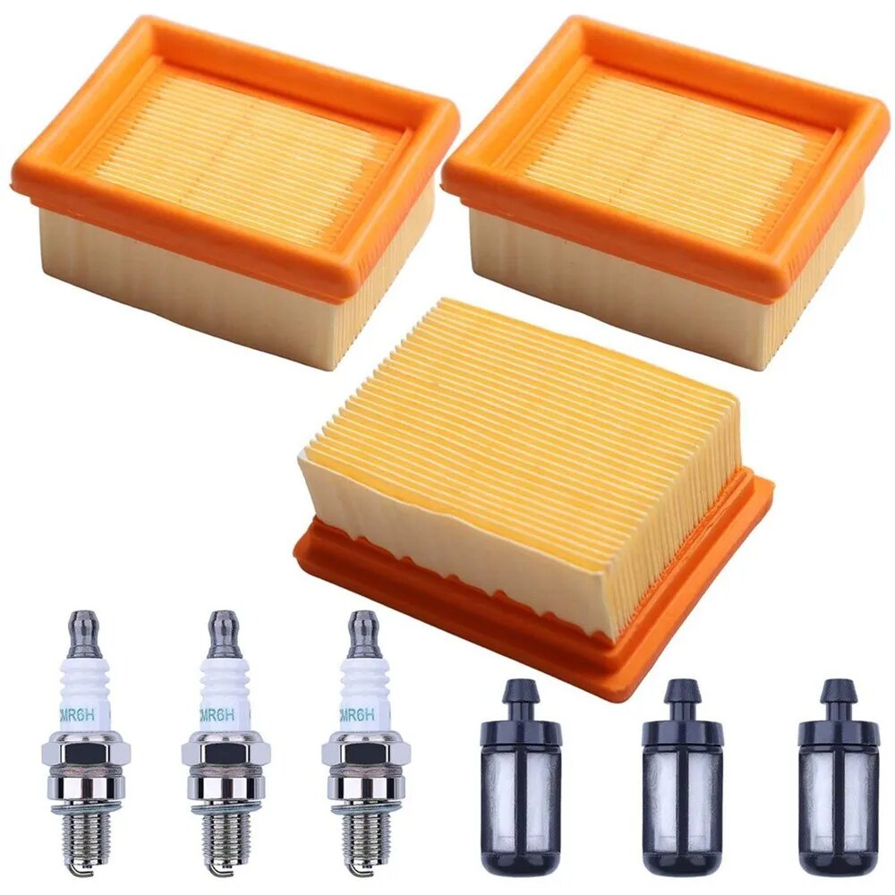 3PCS BR800 Воздушные топливные фильтры Комплект свечей зажигания для воздуходувки Stihl