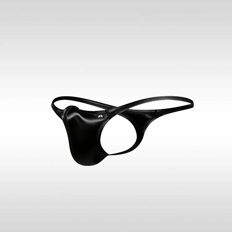 Мужские стринги из нейлона и спандекса Черный, 2XL, Черный, Black
