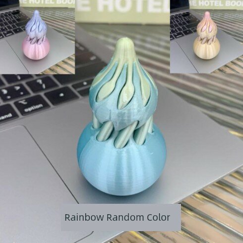 3D-печатный спиральный гурд-фиджет в макаронных цветах, случайный выбор цвета, спиннер для снятия стресса