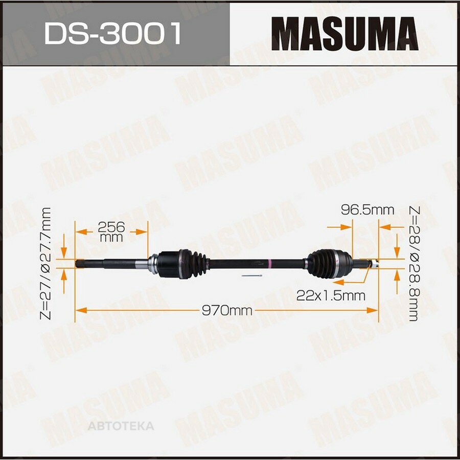 Привод в сборе MASUMA DS3001