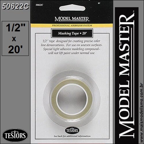 Маскирующая лента Model Master 12,7 мм х 20 м (арт. 50622C)