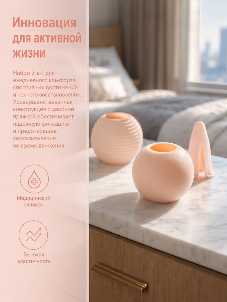 Кольцо на член, Кольцо сопротивления крайней плоти комплект из 3 частей мужского устройства для коррекции чрезмерно длинной крайней плоти