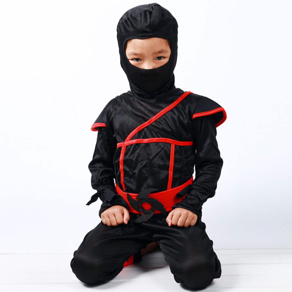 1 Комплект Детского Костюма Сamura Halloween Изделие Из Хорошего Материала Для Удобного Ношения Черный Размер M