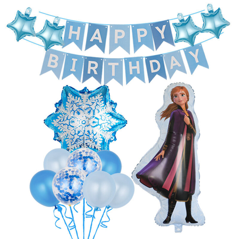 Набор воздушных шаров для дня рождения с темой Анны из фильма «Холодное сердце» алюминиевые шары детская вечеринка