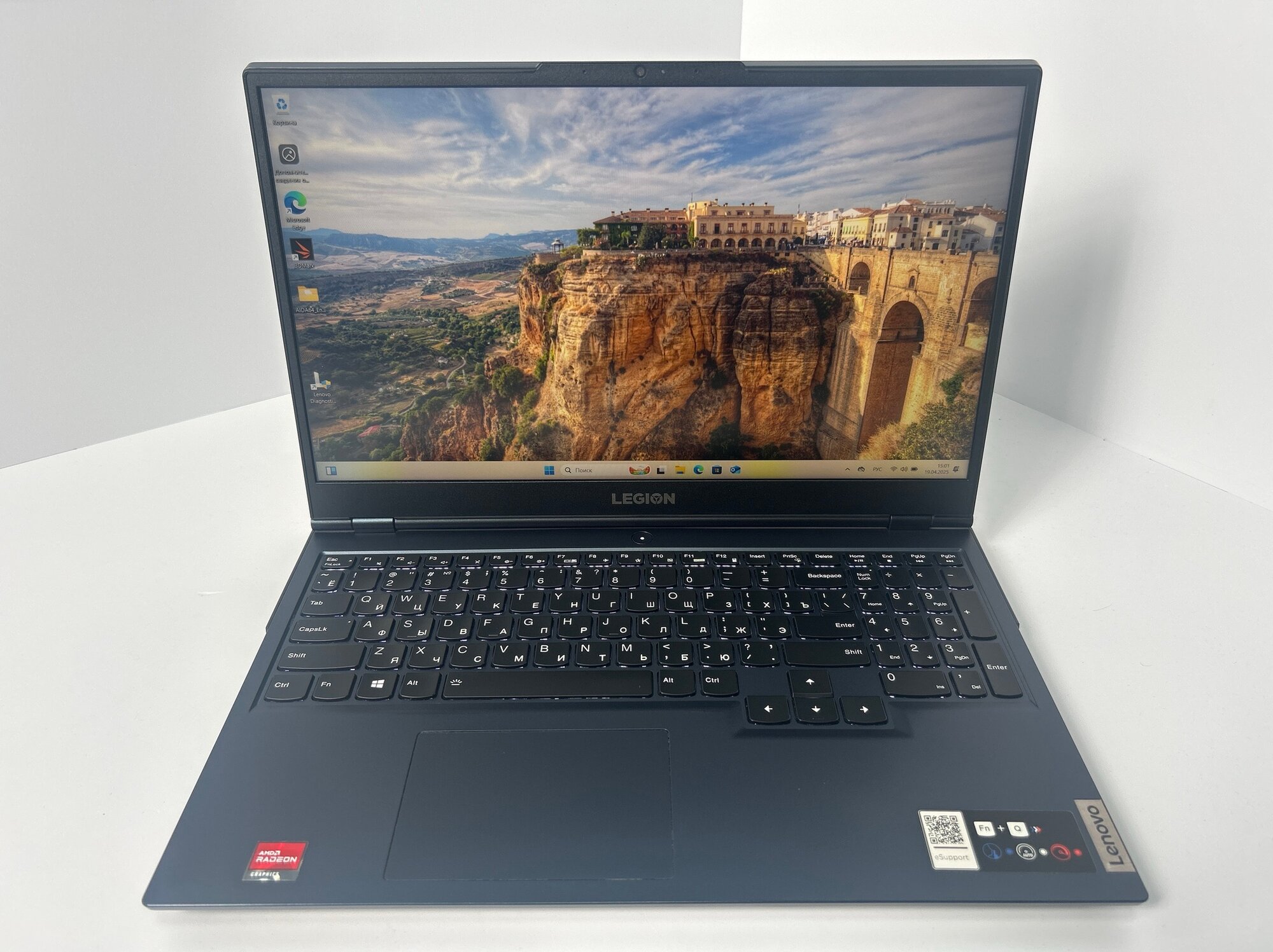 Ноутбук Lenovo Legion 5-15ACH6H (82JU000XRU) 15.6"/AMD Ryzen 5 5600H/RAM 16GB/SSD 512GB/Nvidia RTX3060 6GB/1920*1080/IPS 165hz/Windows 11/Подсветка кл-ры: LED/черный. Состояние: C1