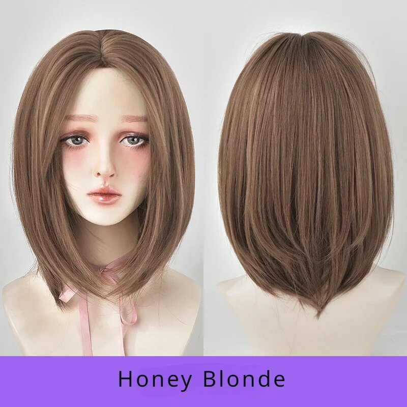 Синтетический парик 7JHH WIGS короткий боб темно-коричневый Коричневый, D-119-3