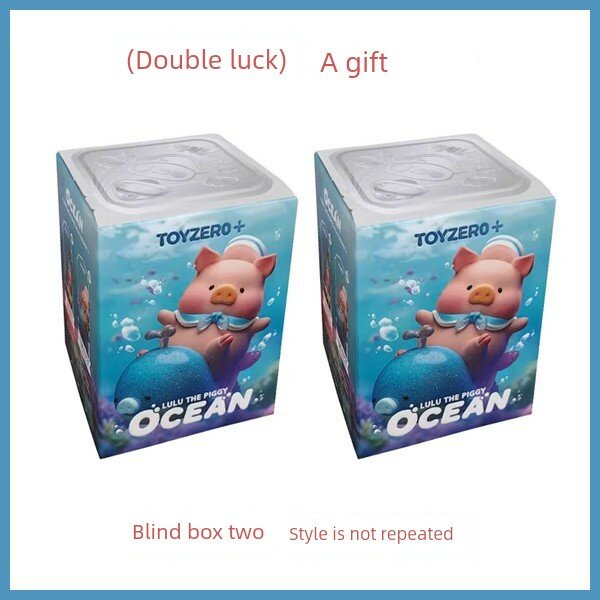 52TOYS Tuna Pig LuLu Ocean Series Blind Box Toy Set - 2 шт. Удвоенная Удача, коллекционные фигурки, 98 символов