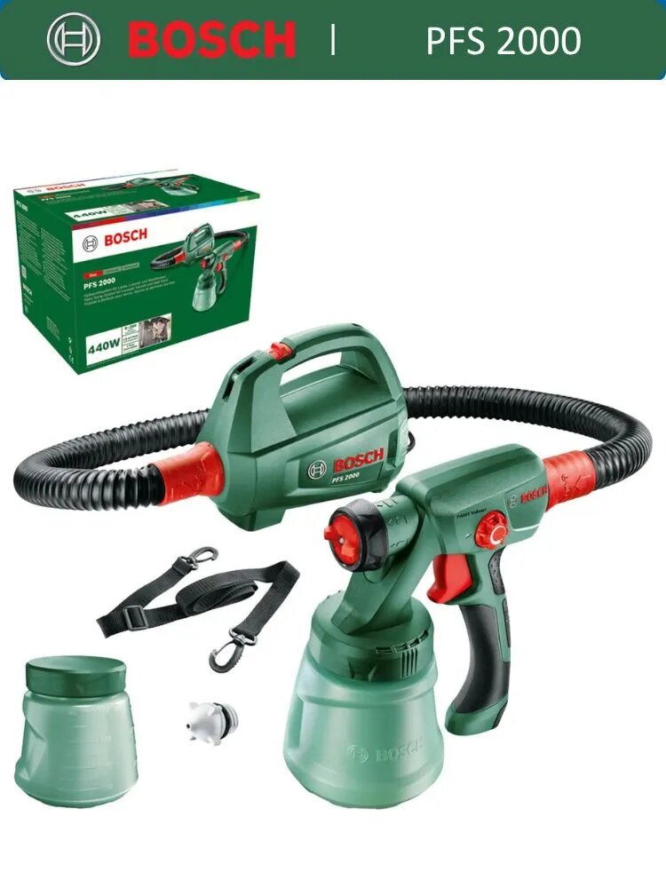 Краскораспылитель сетевой Bosch PFS 2000, 440 Вт, 0603207300