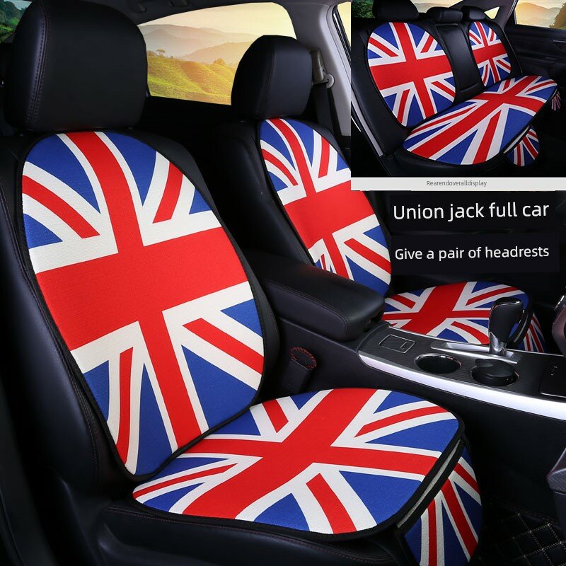 Чехол для сиденья автомобиля ｕｎｉｏｎ Jack с подголовниками набором - зимний льняной дышащий противоскользящий