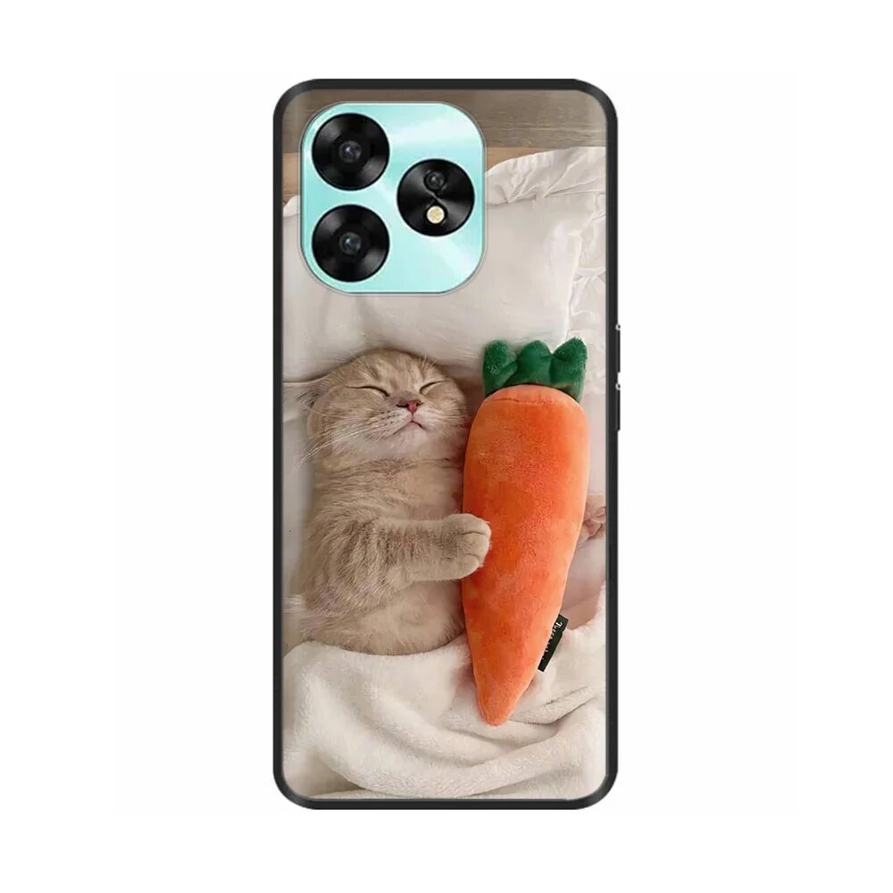 Чехол для UMIDIGI A15C с котенком, силикон, цвет 01694