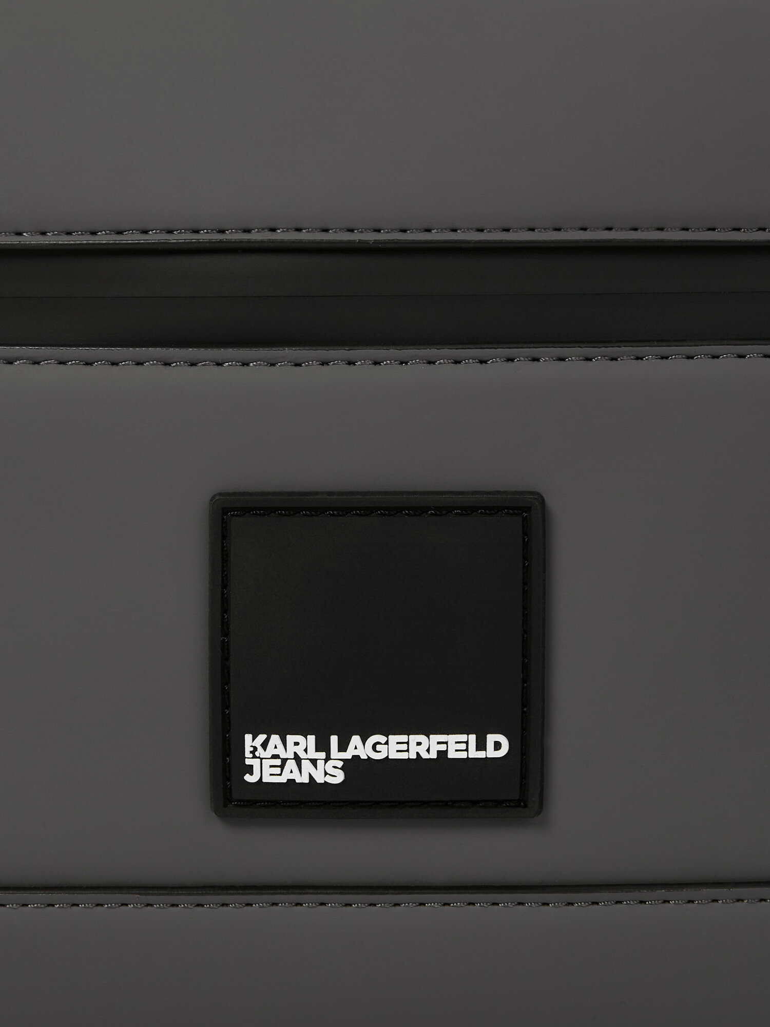 Сумка кросс-боди KARL LAGERFELD JEANS, фактура гладкая, матовая, серый — фото 1