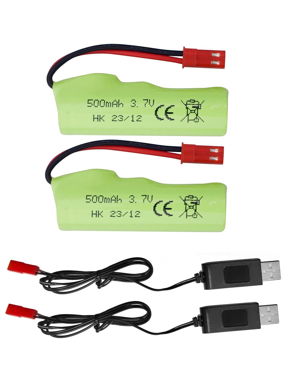 2 литий - ионных аккумулятора 3,7 В 500 мАч и 2 USB зарядные линии для дистанционно управляемого игрушечного автомобиля Huina 1337 1338 1516 1517