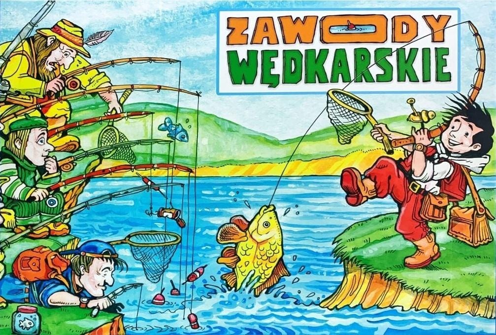 Настольная игра Polskie Gry Planszowe Соревнования по рыбалке, семейная игра для детей