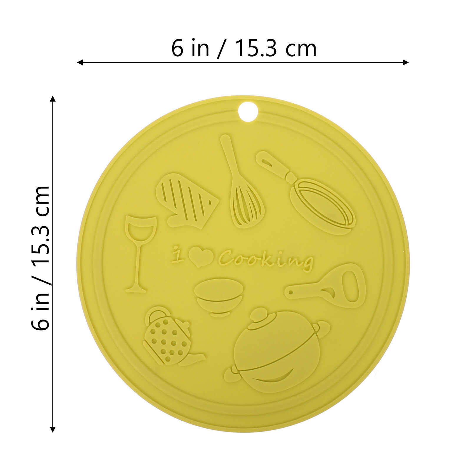 Коврики Для Стаканов Из Силикона 3 Штуки Защита От Тепла 15.3x15.3 Cm