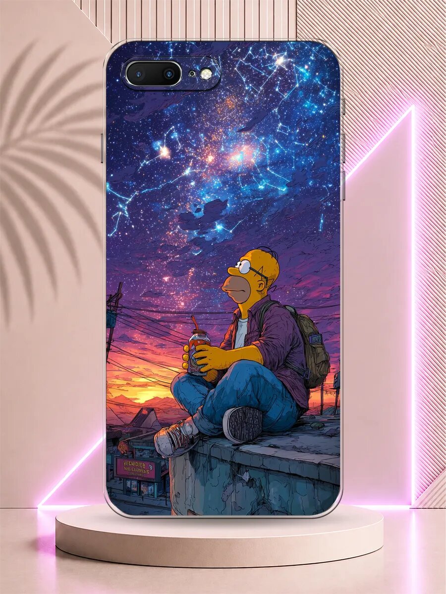 Чехол на iPhone 7+ / 8+ Симпсоны