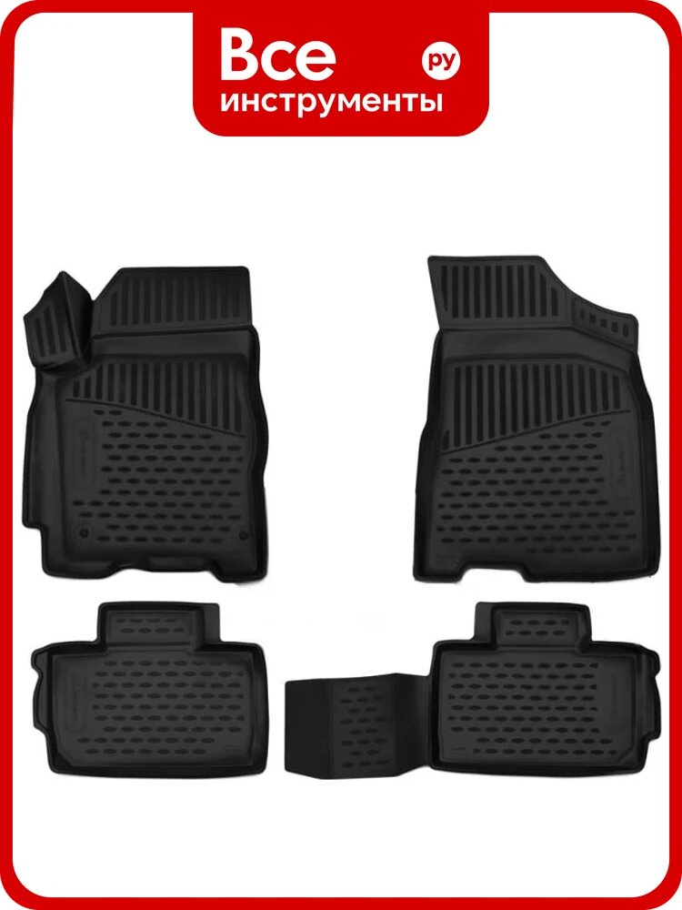 Коврики в салон Element Chery Tiggo 2, 2017-, 3D, 4 шт. ЕLEMENT3D6323210