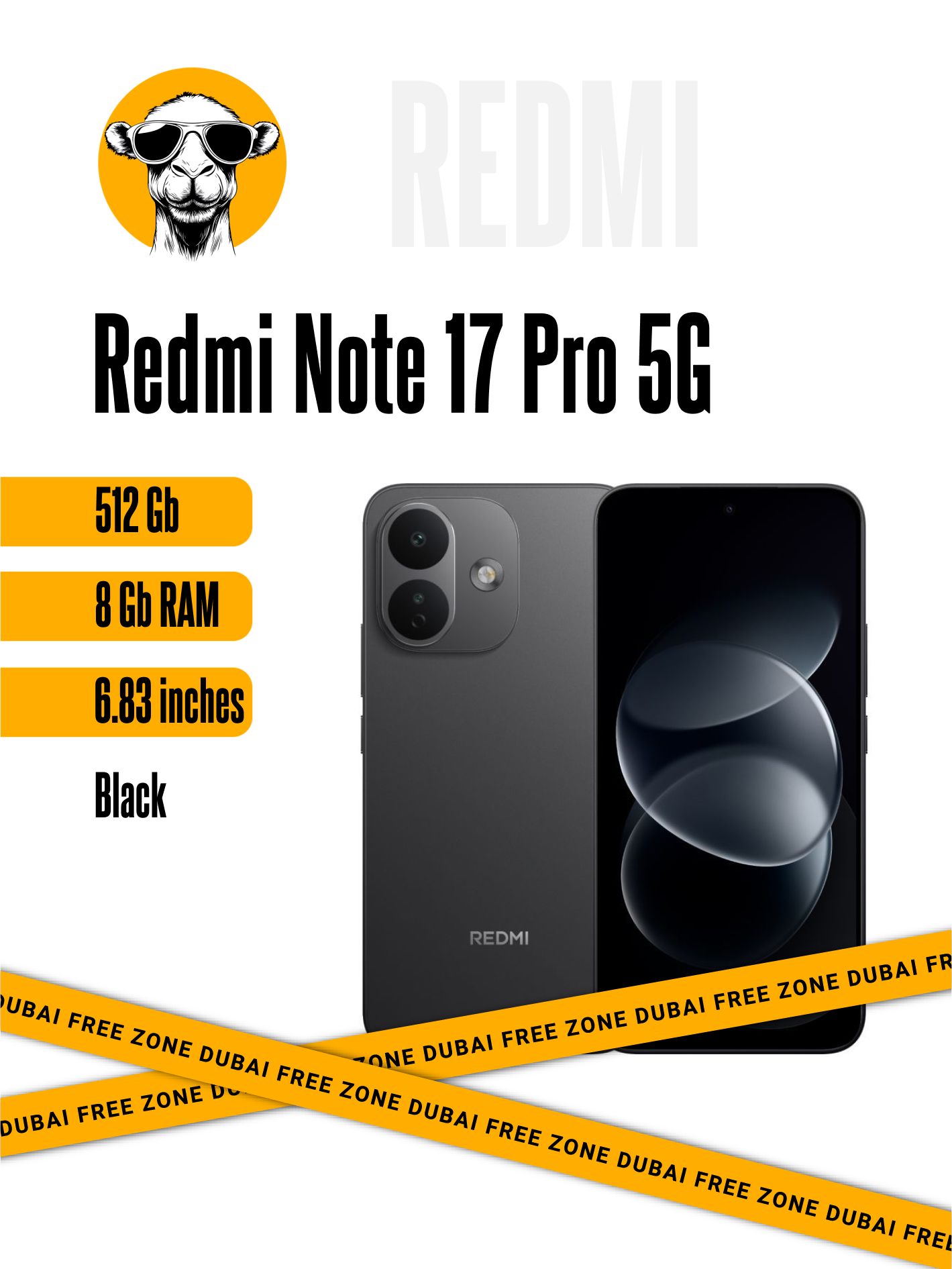 Смартфон Redmi Note 17 Pro 5G 8/512Gb Black
