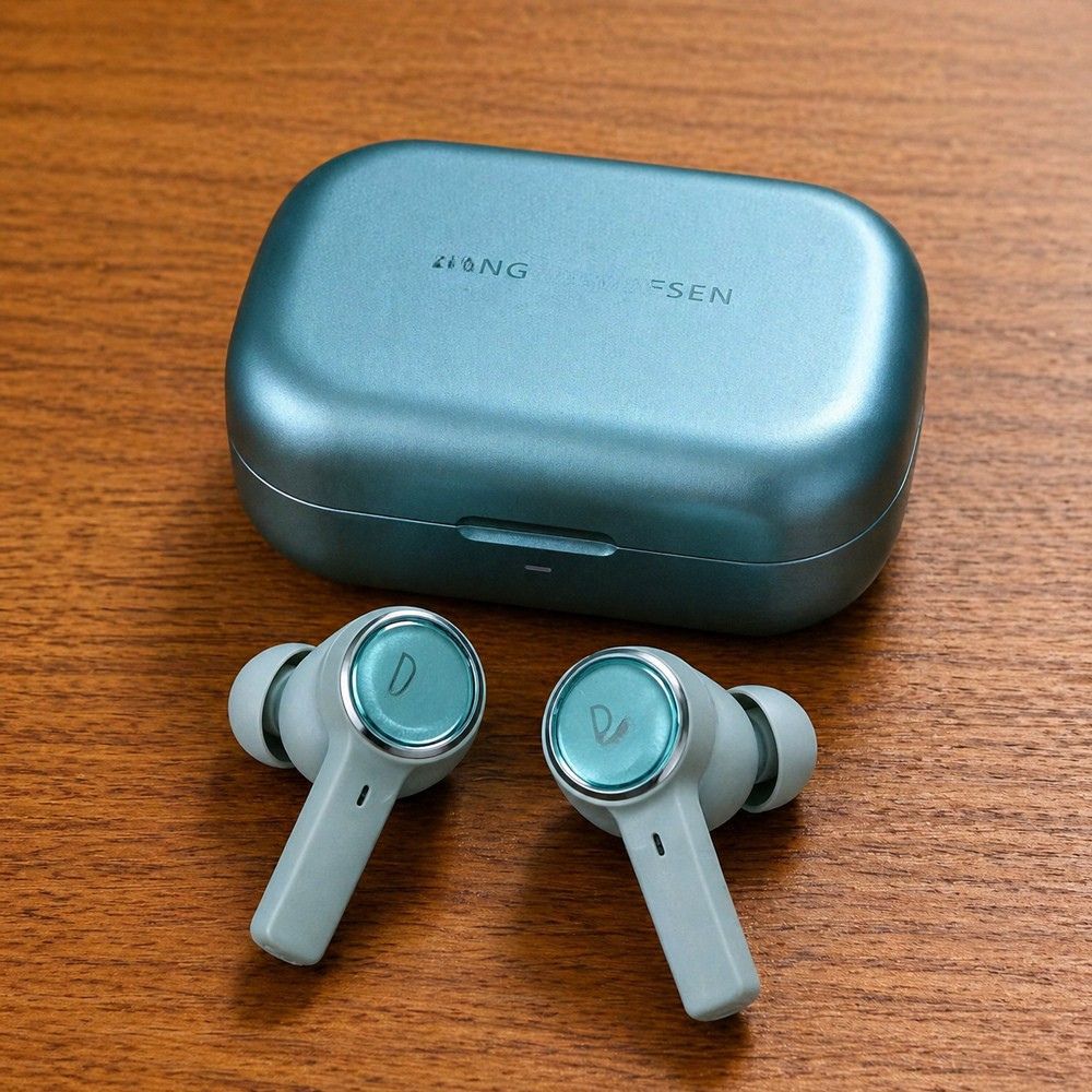 Беспроводные Bluetooth наушники в-ушные TWS наушники стерео с шумоподавлением спортивные изумрудные