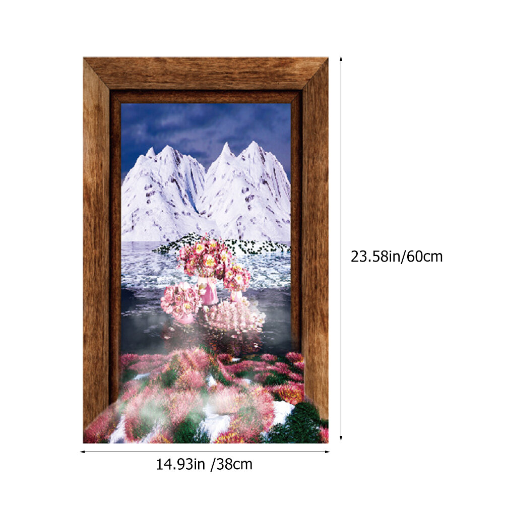 2 Наклейки На Стену Горы И Окна Съемные Декоративные 60X39X0 1Cm