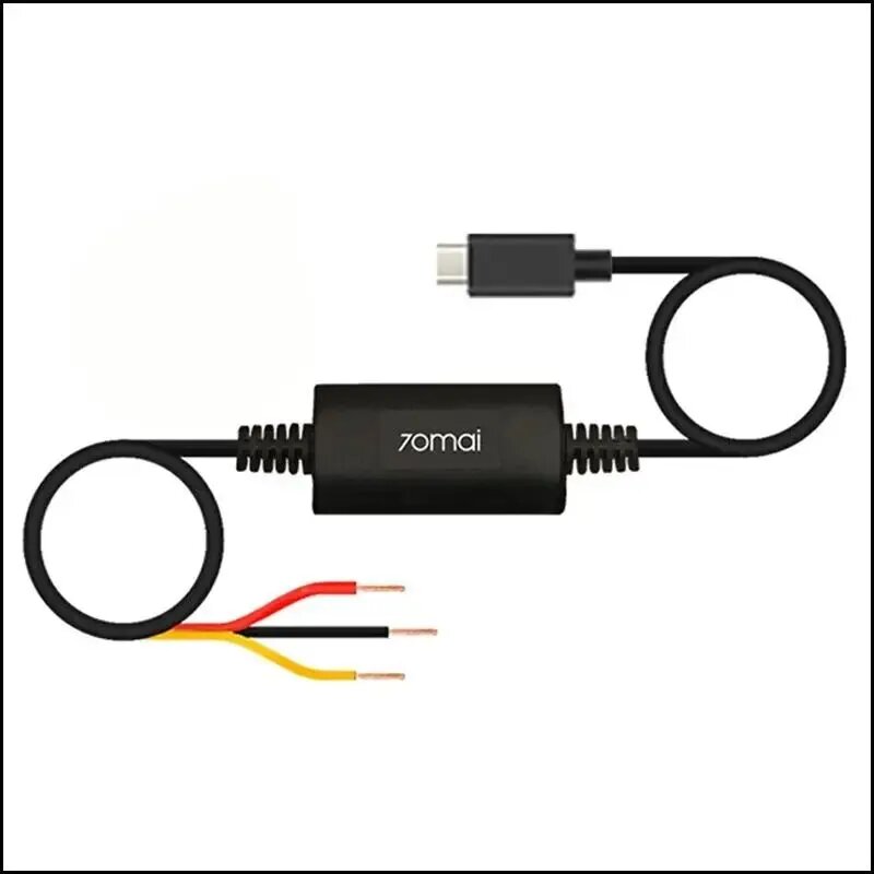 Кабель питания "70mai Hardwire Kit UP03" для видеорегистратора M500 / Omni X200, 24-часовой монитор парковки, type-C.