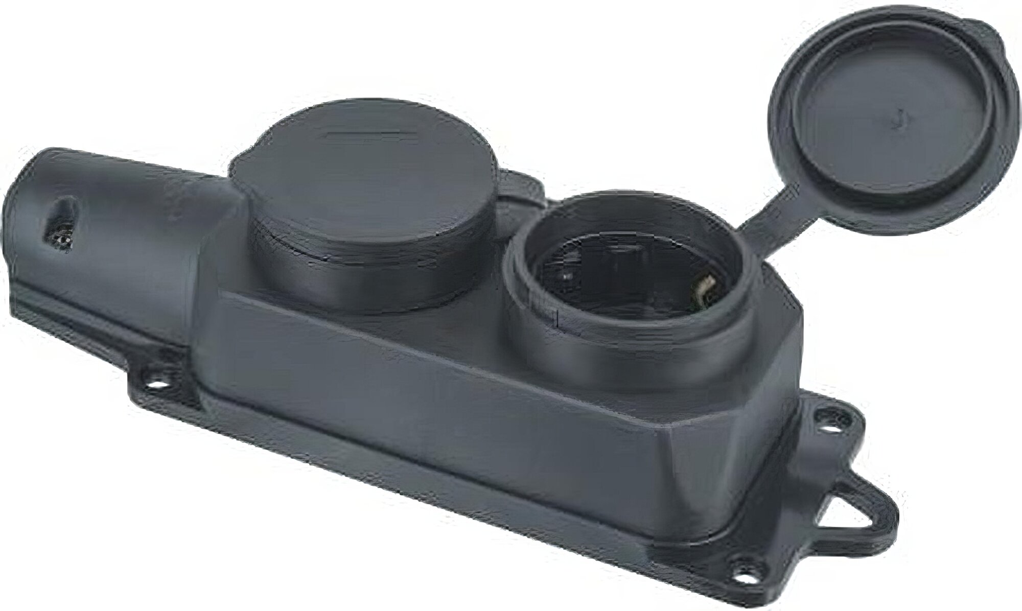 Колодка Navigator 2 гнезда 16А IP44 каучук