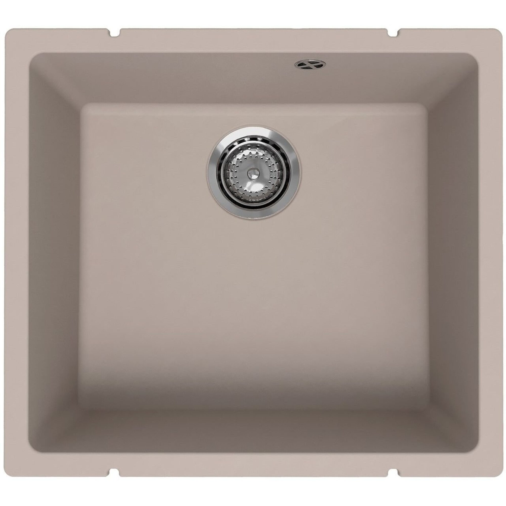 Мойка кухонная Ulgran Quartz Under 450-02, кварцевый композит, лен