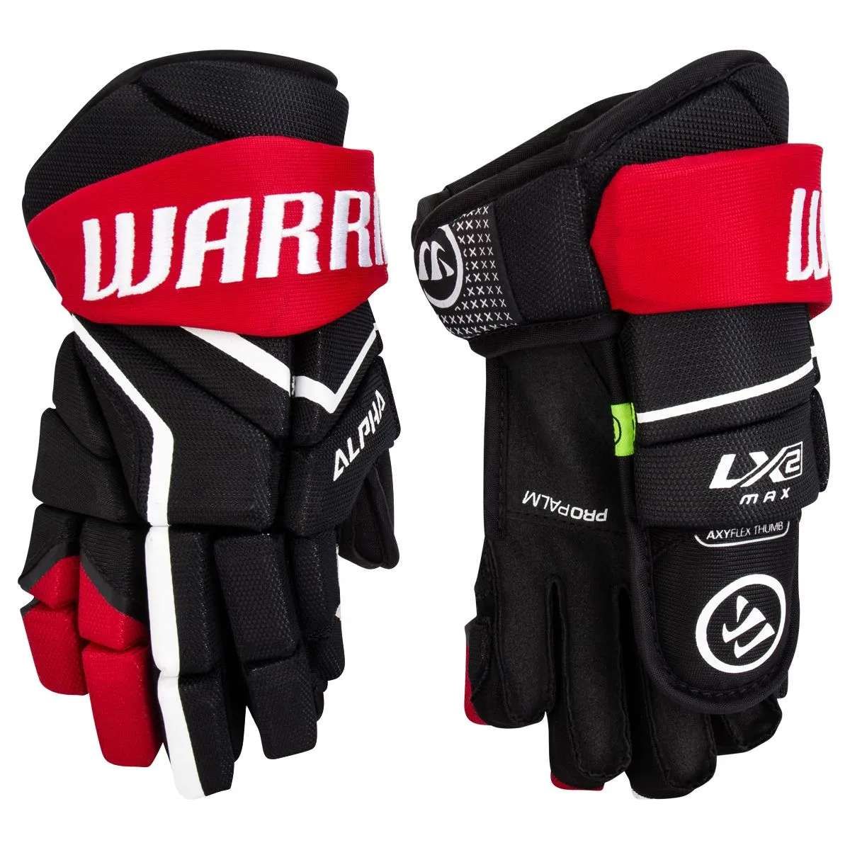 Перчатки WARRIOR ALPHA LX2 MAX JR (BLK/RED 12")
