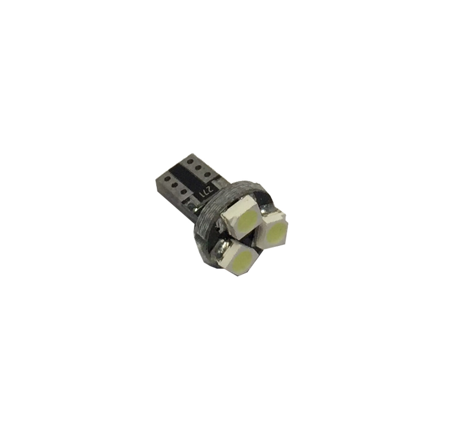 T5 BM 3SMD (size 1210) W1,2W Base: W2.0x4.6d 12V светодиод WHITE (белый) Nord YADA 903062