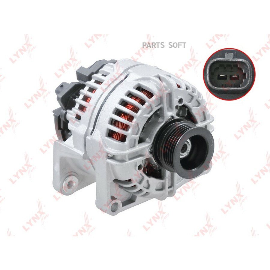 Генератор OPEL Astra H 06-10 1.6, 1.8 / Signum 03-08 1.8, 2.2 / Vectra C 03-08 1.8, 2.2 / Zafira B 1.6, 1.8 05-15 от официального дистрибьютора, LYNXAUTO, артикул EA1129