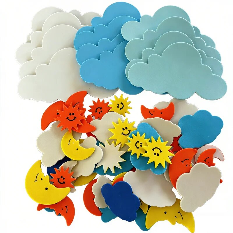 Набор наклеек для погоды YHCRAFTS 100 шт. 100 cloud weather