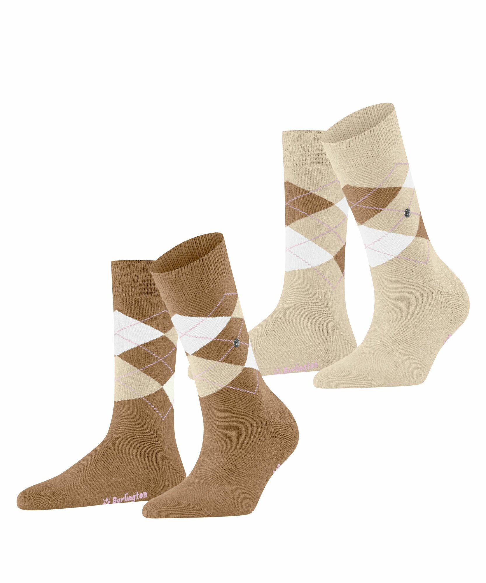 Носки Burlington Everyday Argyle 2-Pack, комплект