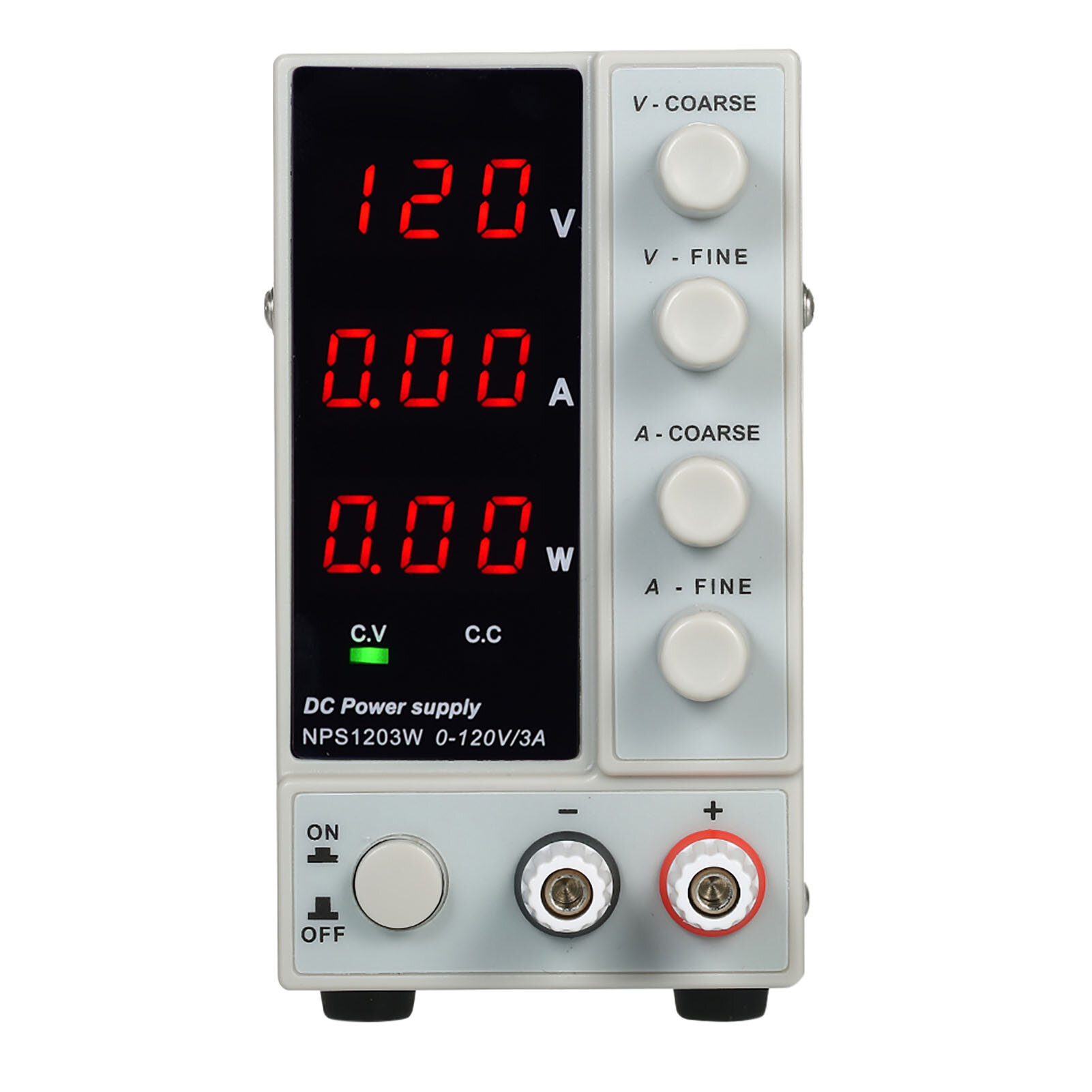 Wanptek Импульсный источник постоянного тока NPS1203W 0–120 В, 0–3 А, светодиодный 3-значный дисплей, высокоточный регулируемый мини-источник питания переменного тока 115 В/230 В, 50/60 Гц, двойной вы
