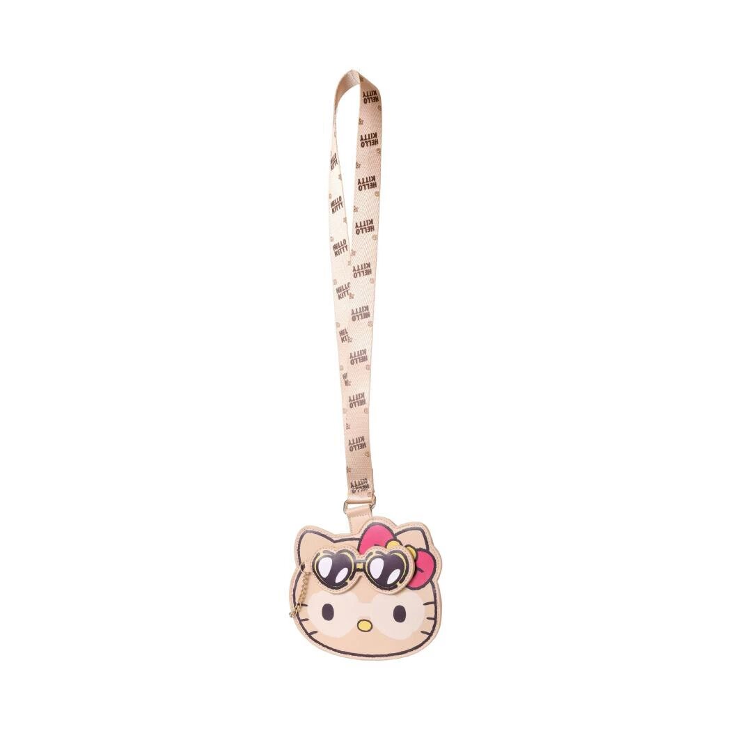 Летняя сумка-органайзер на шею с магнитом для очков и монет Hello Kitty Miniso холщовая