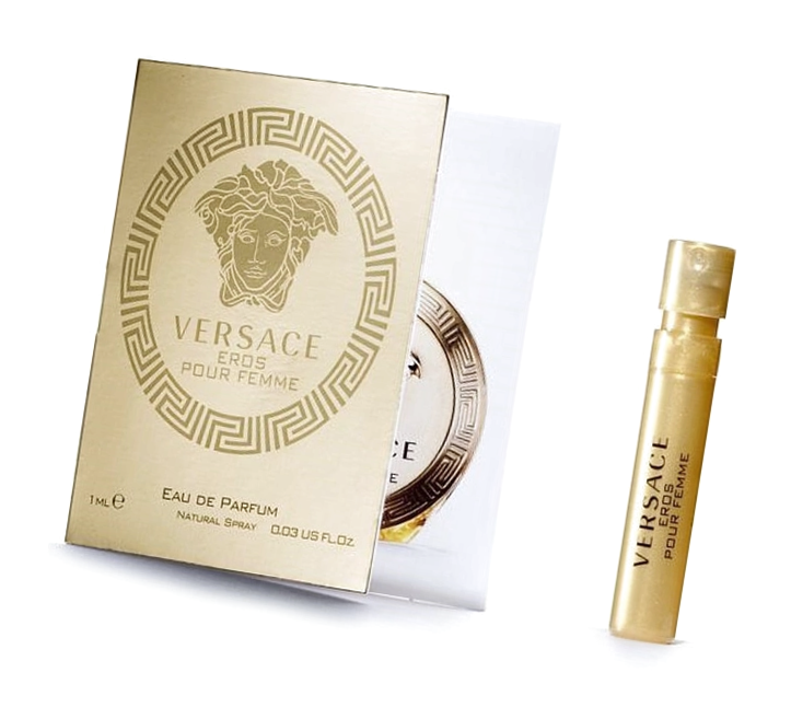 Парфюмерная вода Versace Eros Pour Femme пробник 1 / Версаче Эрос Пур Фам миниатюра / Стойкий и яркий аромат
