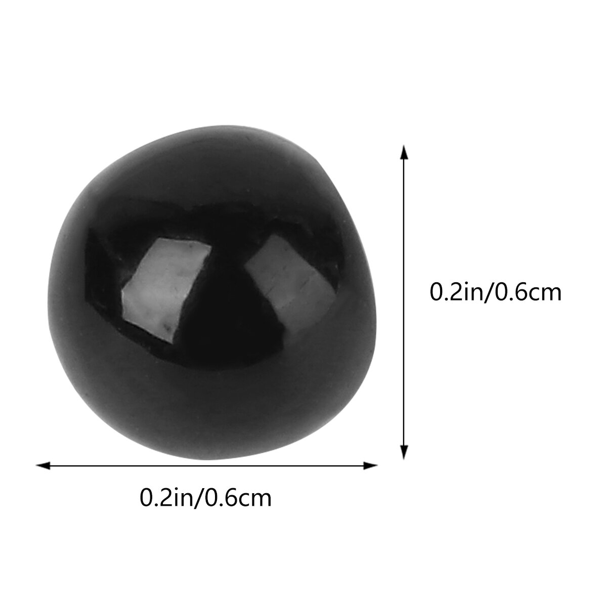 50 Штук Украшения ПEARЛовЫе КнопкИ ДлЯ одежды ЧерногО ЦВетА 0.60X0.60X0.60CМ