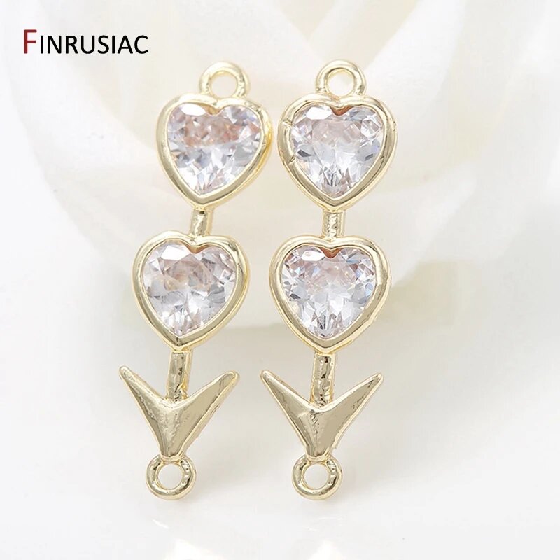 Подвеска-соединитель Купидон FINRUSIAC с цирконом 3 pieces