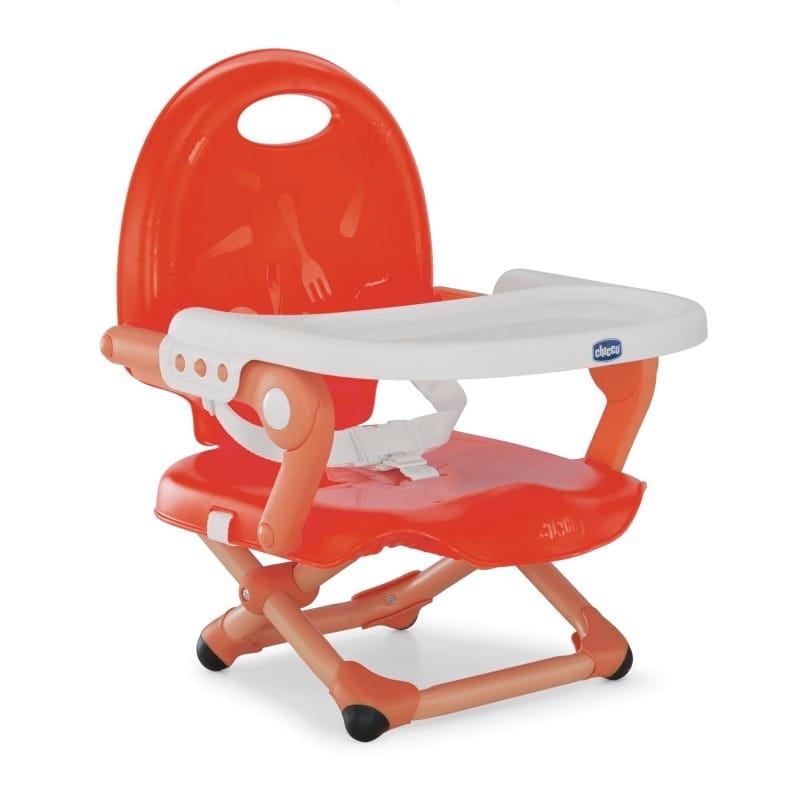 Стульчик для кормления Chicco Pocket Snack, poppy red, до 15 кг