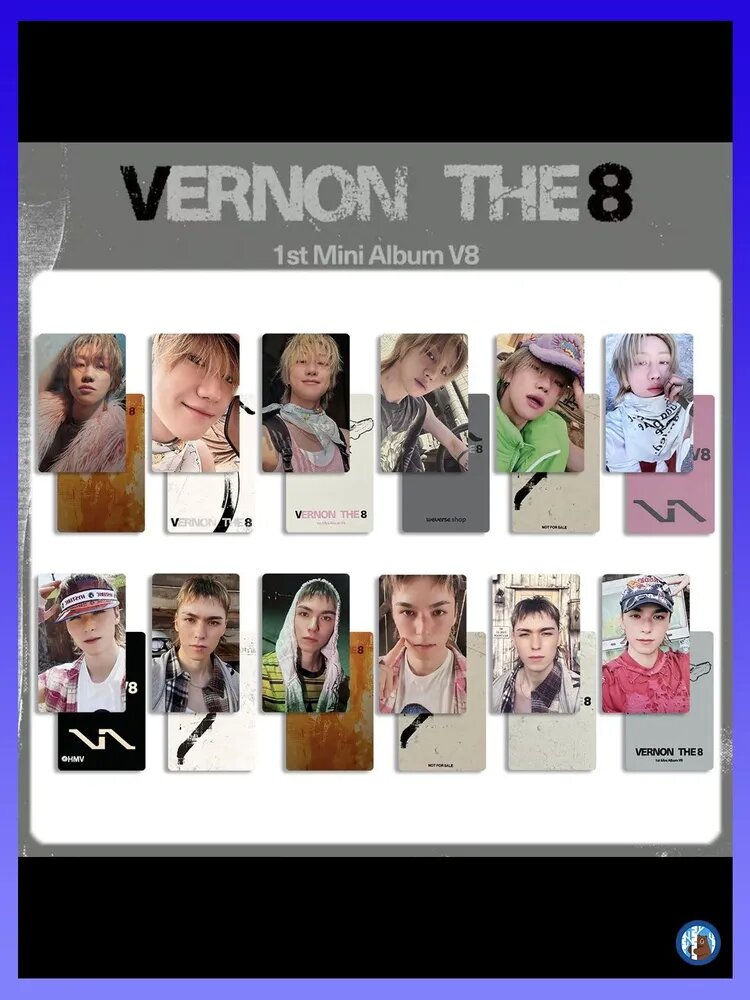 Ломо-карты SEVENTEEN Вернон Ди8 набор фанатские фотокарточки альбомные коллекционные