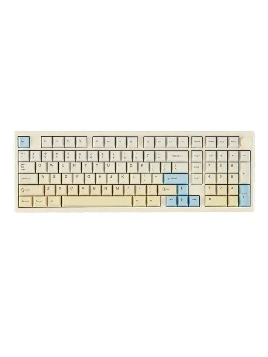 Galaxy100 Lite беспроводная игровая клавиатура, 100 клавиш, Wisteria Linear V2 Switch, ANSI, слоновая кость