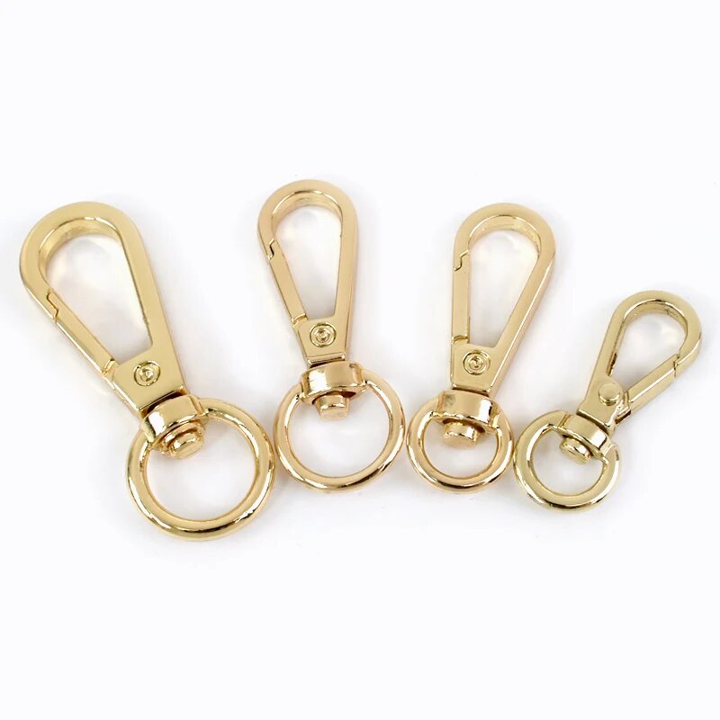 Металлические пряжки Meetee 20 шт. 8-13 мм Бежевый, 10x42mm, LightGold