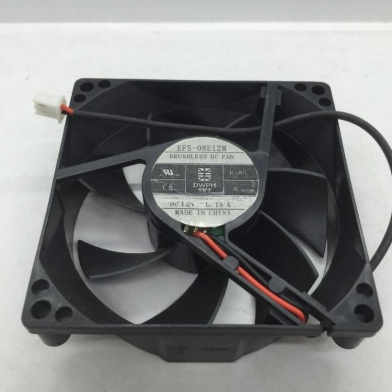 DWPH EFS-08E12M DC12V 0.15A 8025 8 см 2-проводной вентилятор охлаждения -
