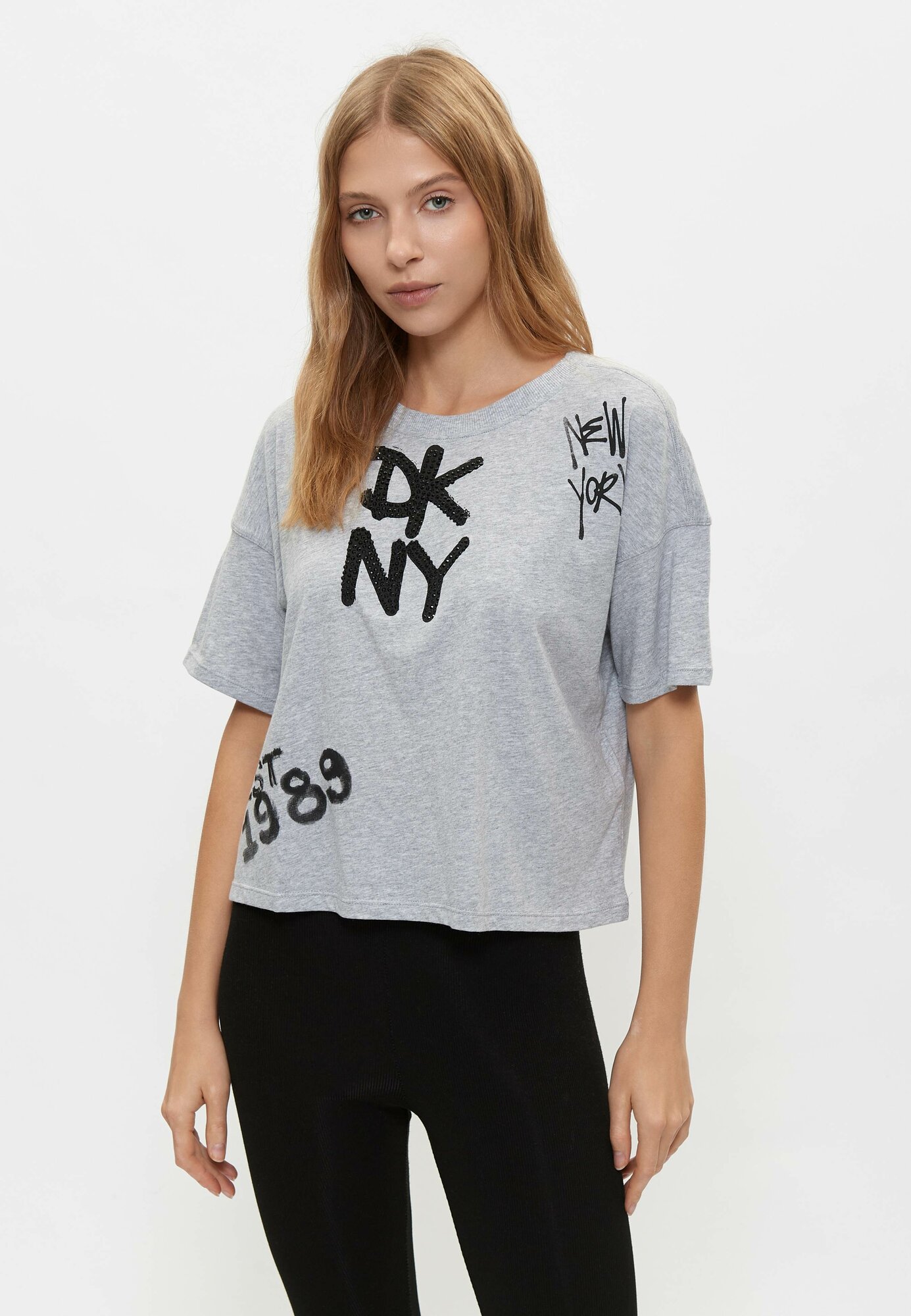 Футболка DKNY, 1 шт., размер S, серый