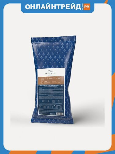 Изображение товара Корм сухой Blue Native Holistic для собак средних и крупных пород, ягненок, 10 кг