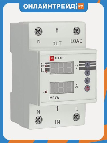 Изображение товара Реле напряжения и тока с дисплеем Ekf MRVA 40А PROxima, MRVA-40A