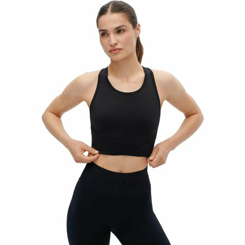 фото Топ спортивный rank seamless top, размер xl, черный